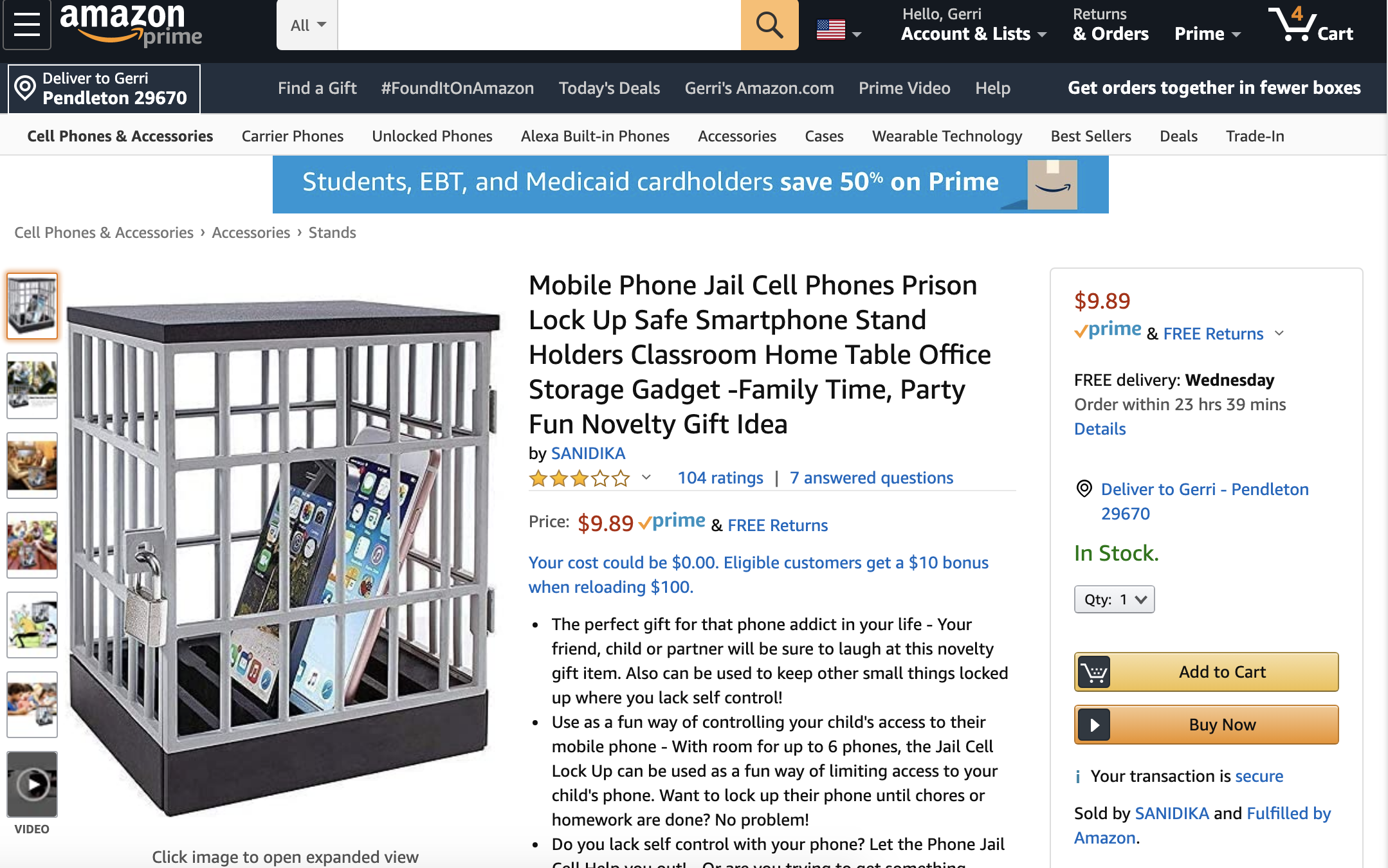 cell phone jail cell