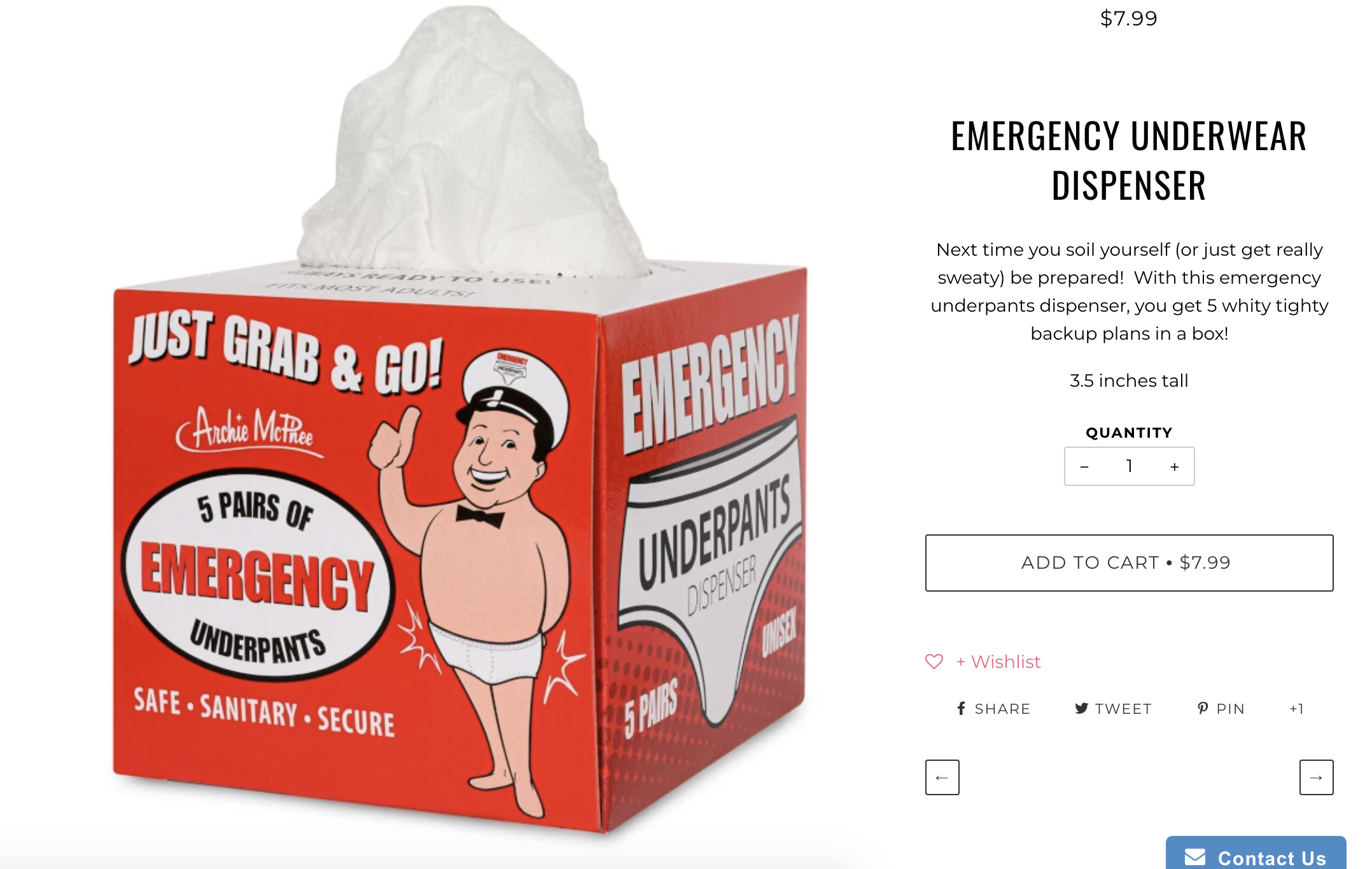 emergency underwear